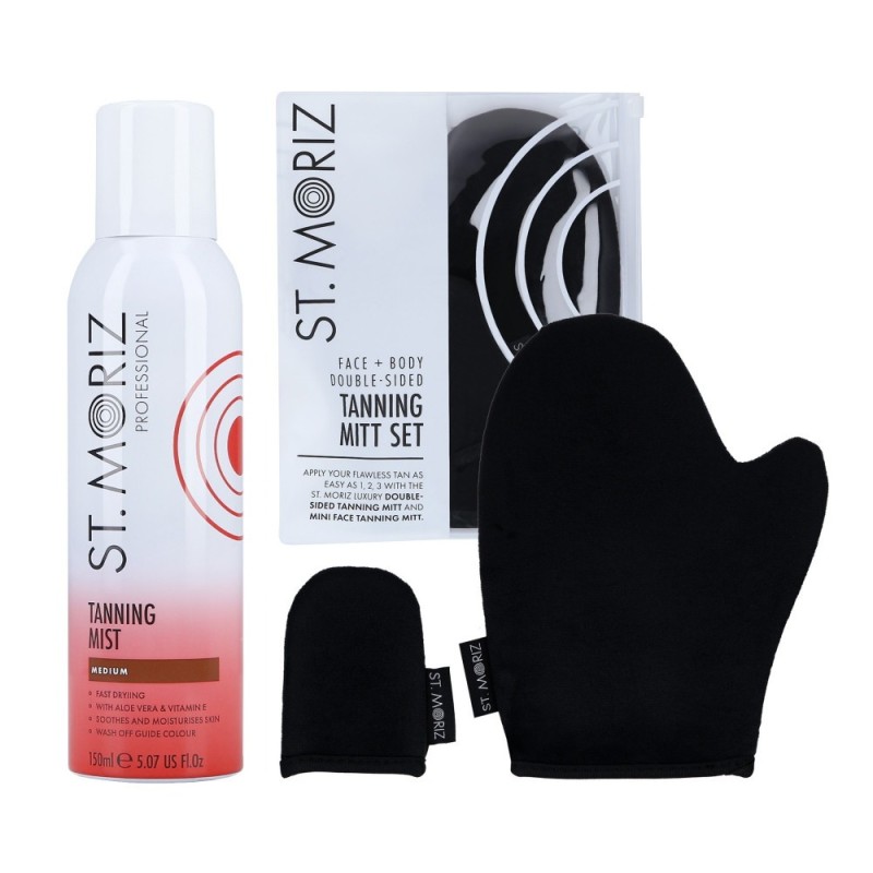 ST. MORIZ PROFESSIONAL Tanning mist Medium 150ml + MITT SET