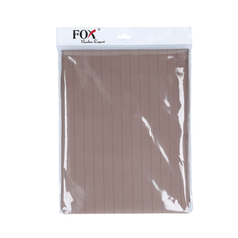 FOX BARBER EXPERT Brown cape with black stripes