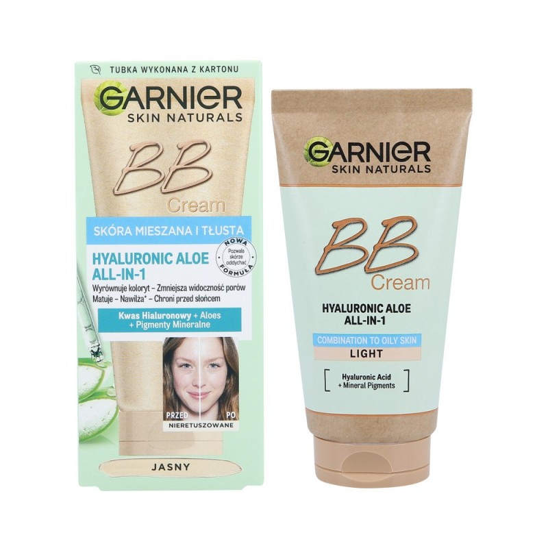 GARNIER HYALURONIC ALOE ALL-IN-1 Moisturizing BB cream for oily and combination skin light 50ml