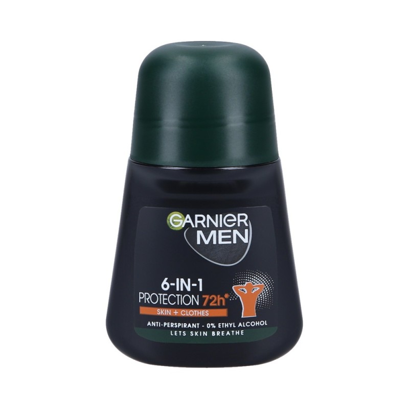 GARNIER MEN 6 IN 1 PROTECTION ROLL-ON 48H Antiperspirant with 72h protection 50ml