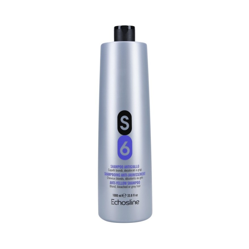 ECHOSLINE S6 Shampoo for blond hair against yellow reflections 1000ml