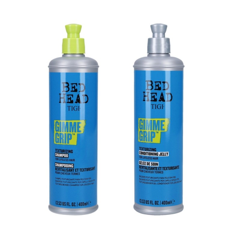 TIGI BED HEAD GIMME GRIP Hair modeling kit Shampoo 400ml + Conditioner 400ml