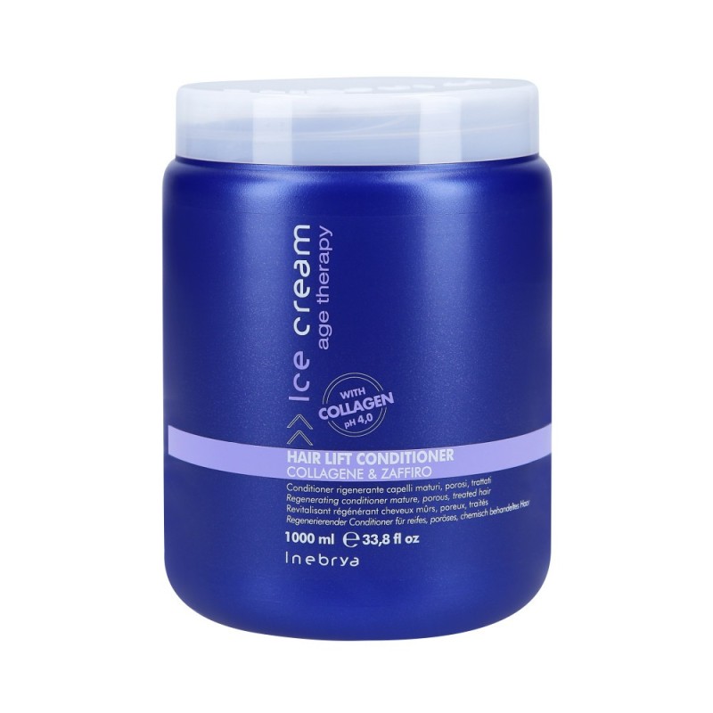 INEBRYA ICE CREAM AGE THERAPY HAIR LIFT Rebuilding conditioner with collagen for damaged hair 1000ml