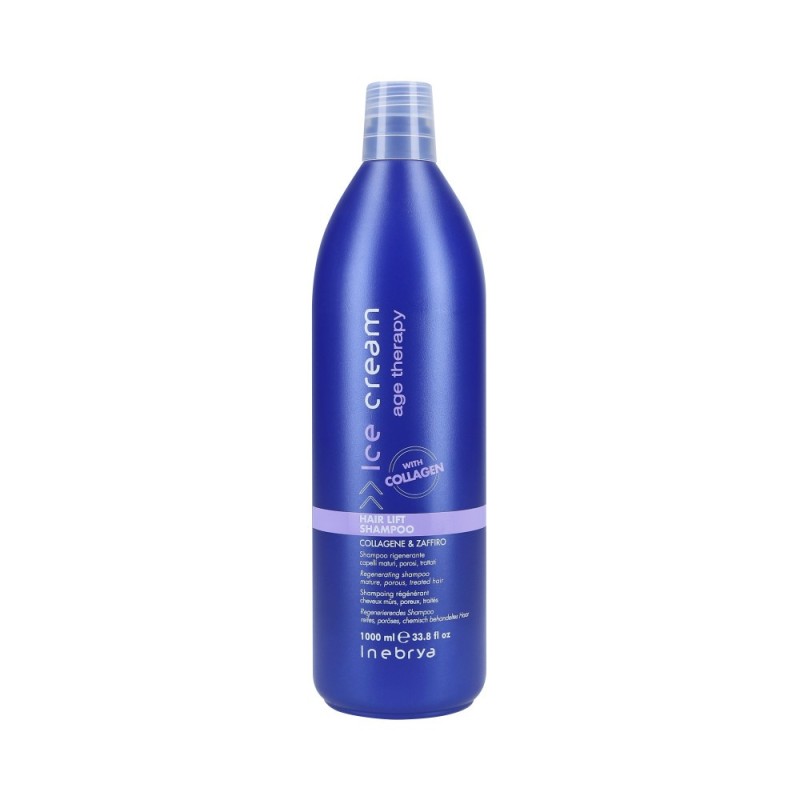 INEBRYA ICE CREAM AGE THERAPY HAIR LIFT Rebuilding shampoo with collagen for damaged hair 1000ml
