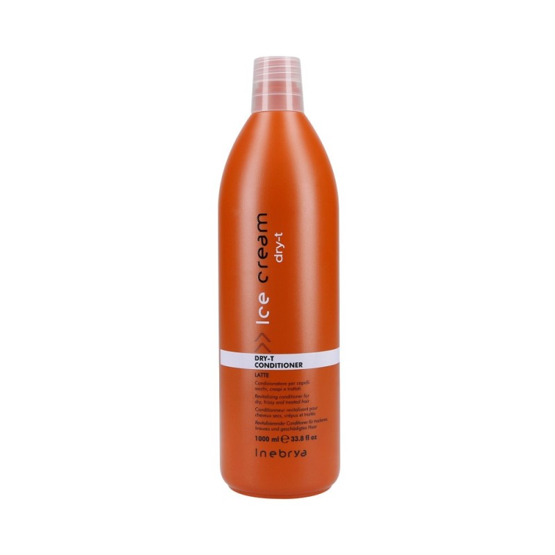 INEBRYA ICE CREAM DRY-T 1000ml regenerating milky conditioner for dry hair