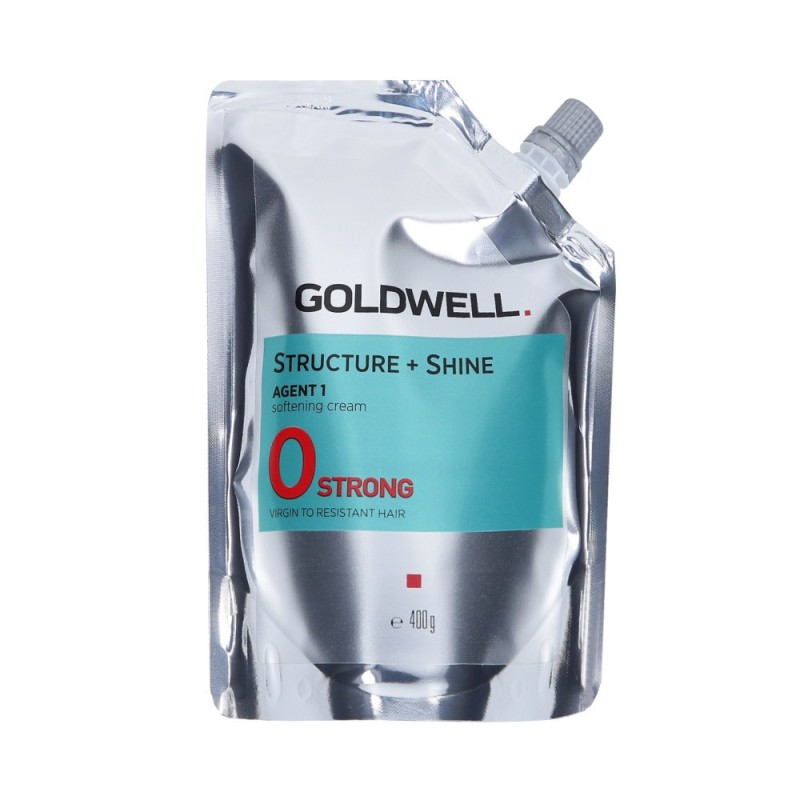 GOLDWELL Structure + Straight Shine Agent 1-0 Strong , Softening hair cream for permanent straightening 400g