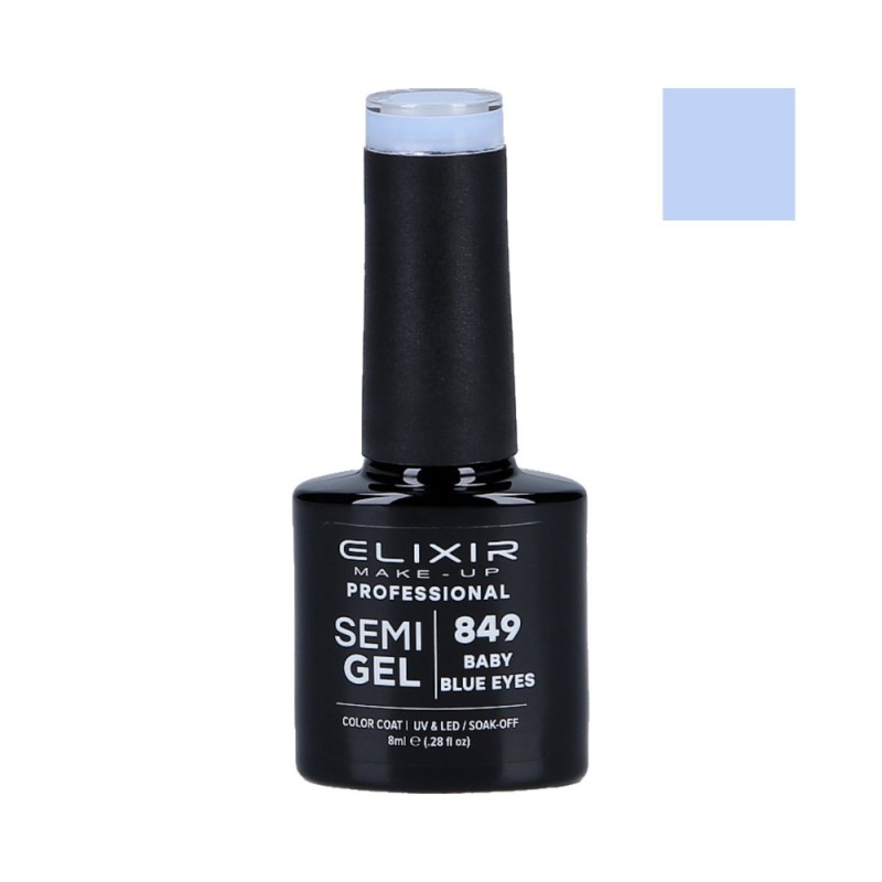 ELIXIR Hybrid nail polish 849 BABY BLUE EYES 8ml
