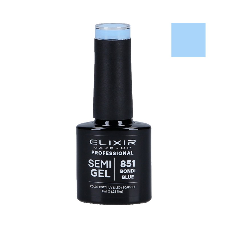 ELIXIR Hybrid nail polish 851 BONDI BLUE 8ml