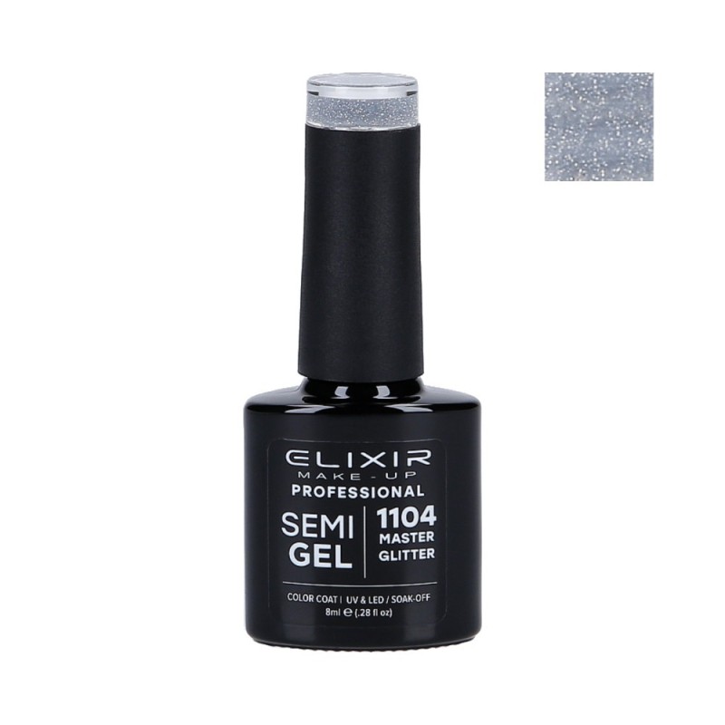 ELIXIR Hybrid nail polish 1104 MASTER GLITTER 8ml