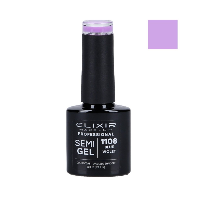 ELIXIR Hybrid nail polish 1108 BLUE VIOLET 8ml