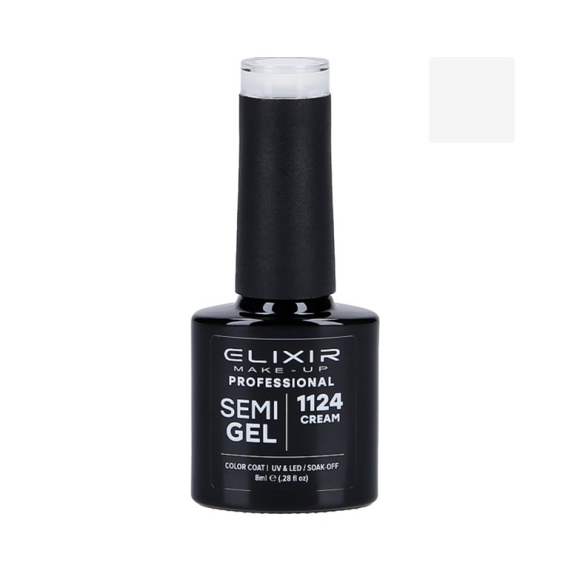 ELIXIR Hybrid nail polish 1124 CREAM 8ml