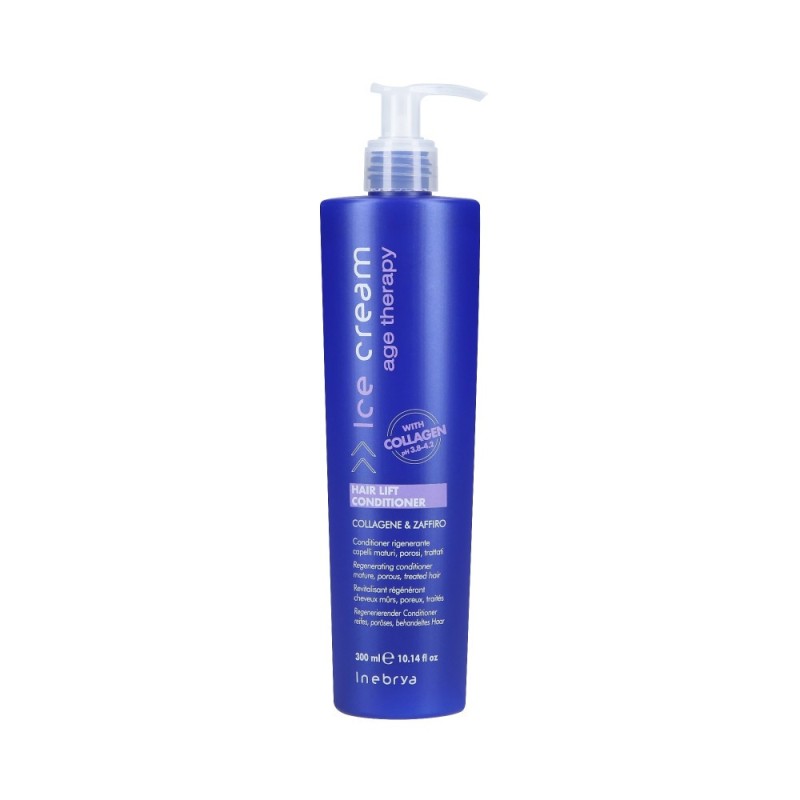 INEBRYA ICE CREAM AGE THERAPY Regenerating conditioner with collagen and sapphire for mature and porous hair 300ml
