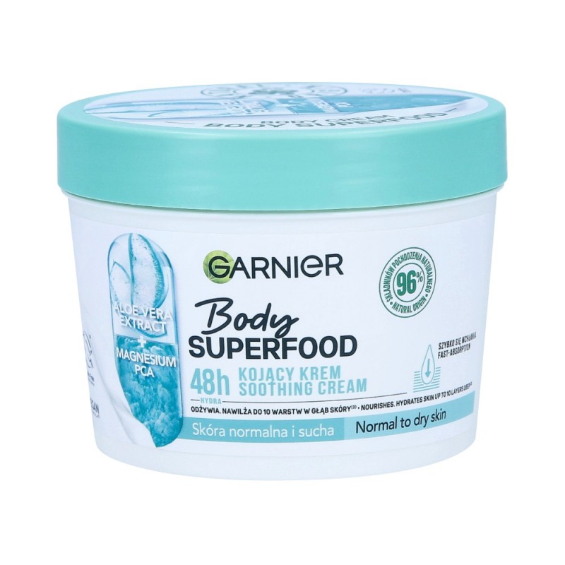 GARNIER BODY SUPERFOOD Soothing cream for normal to dry skin with aloe vera 380ml