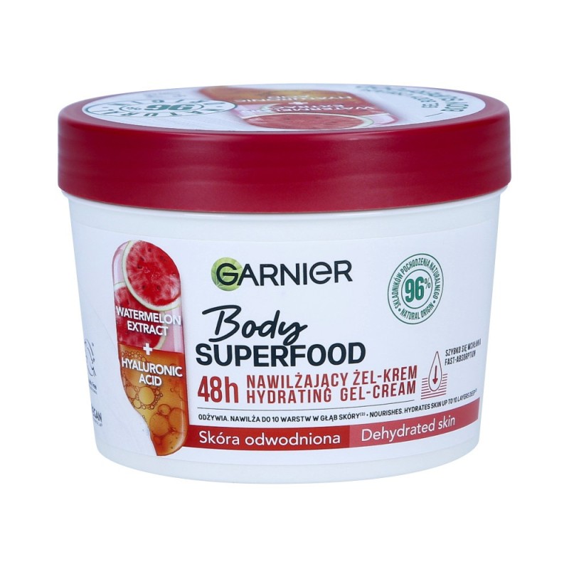 GARNIER BODY SUPERFOOD Moisturizing watermelon gel-cream for dehydrated skin 380ml