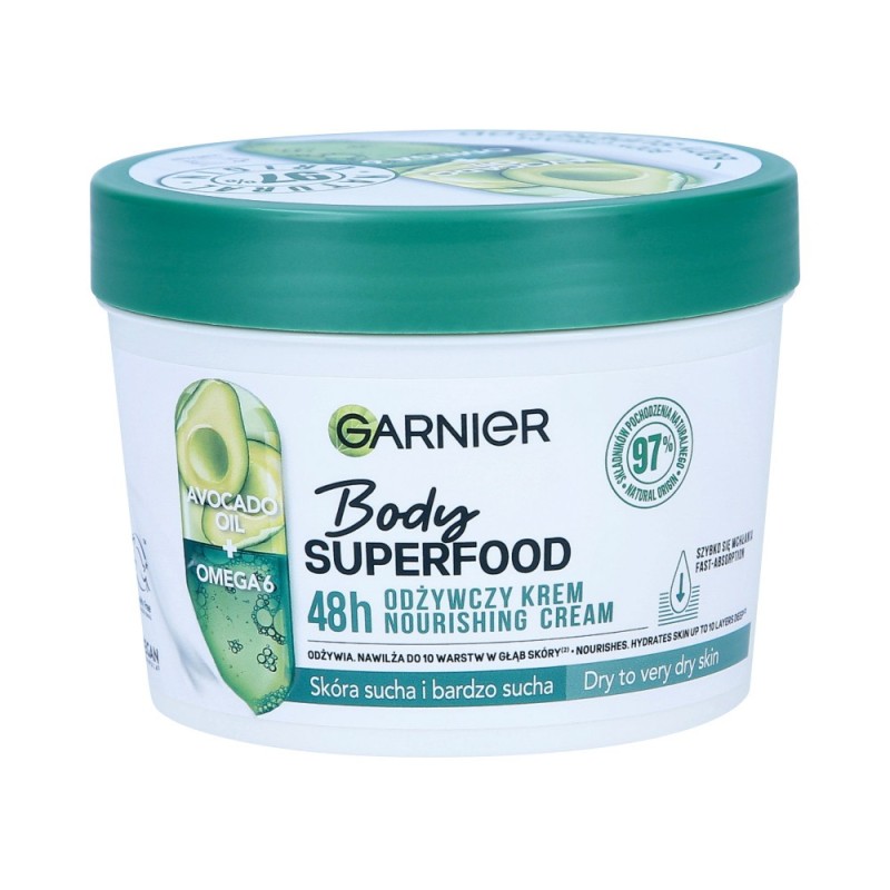 GARNIER BODY SUPERFOOD Nourishing cream for dry and very dry skin with avocado extract 380ml