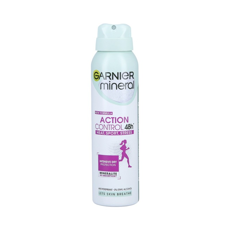 GARNIER MINERAL ACTION CONTROL Women's deodorant with 48h protection in spray Heat , Sport, Stress 150ml