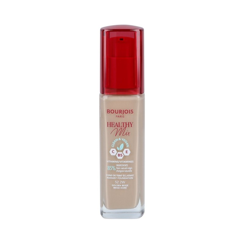 BOURJOIS HEALTHY MIX VEGAN Anti Fatigue Foundation 052,2W Golden Beige 30ml
