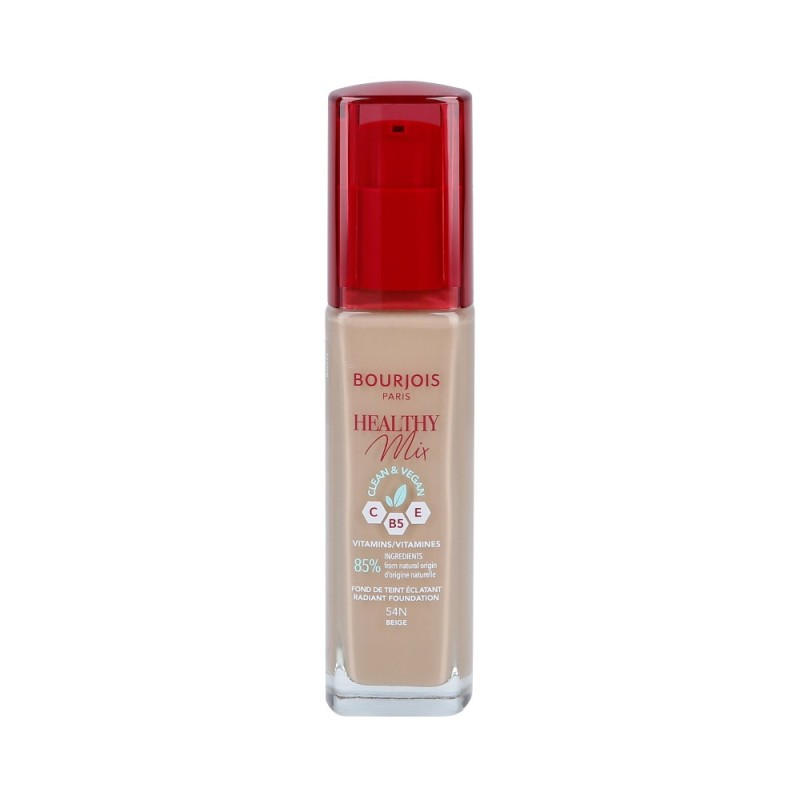 BOURJOIS HEALTHY MIX VEGAN Anti Fatigue Foundation 054N Beige 30ml