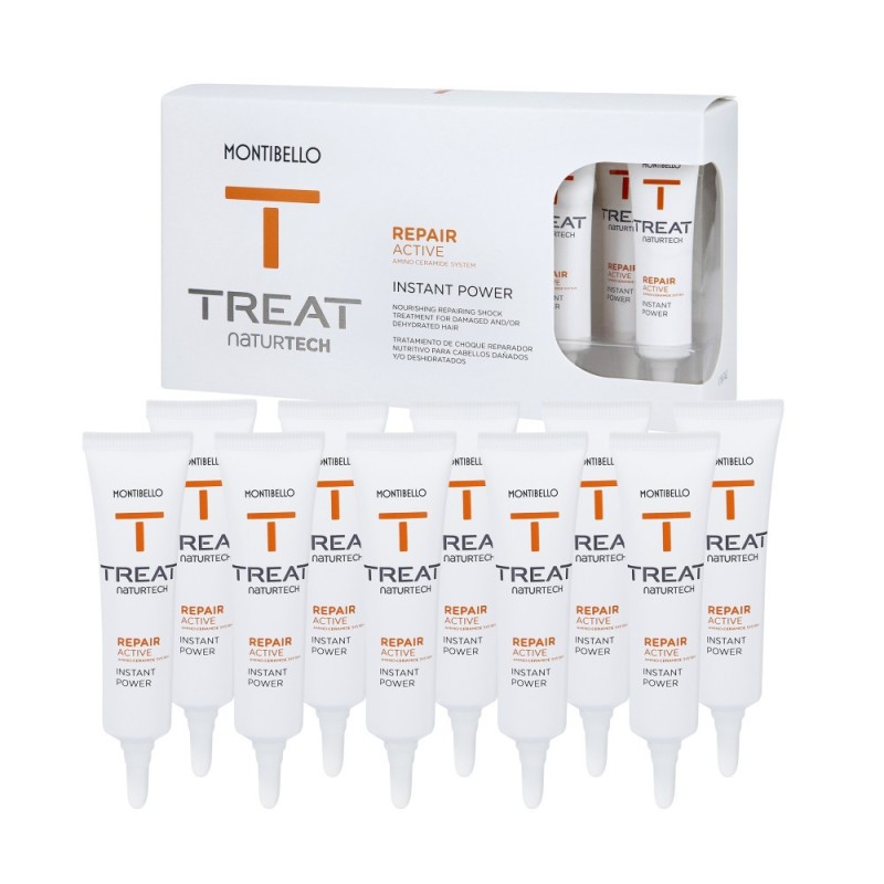 MONTIBELLO TREAT NATURTECH REPAIR ACTIVE TREATMENT Regenerating treatment for dry and damaged hair 10x12ml