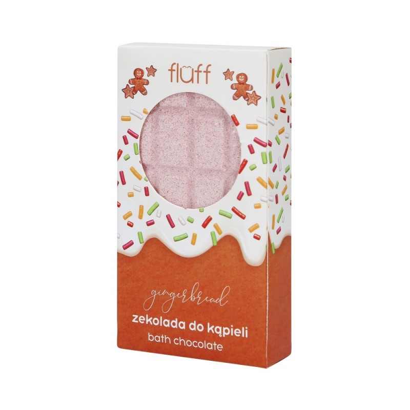 FLUFF BATH GINGERBREAD Sparkling chocolate bath with the aroma of Christmas gingerbread 200g