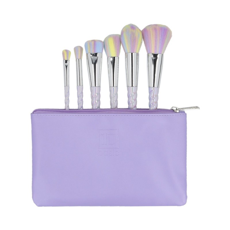 ilū basic Set of 6 make-up brushes + case, Unicorn