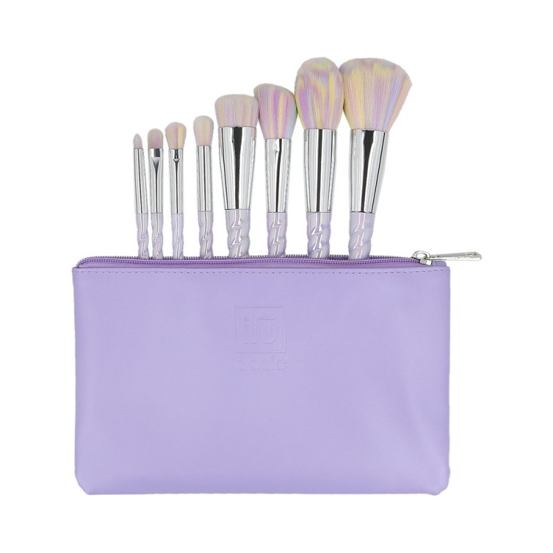 ilū basic Set of 8 make-up brushes + case, Unicorn