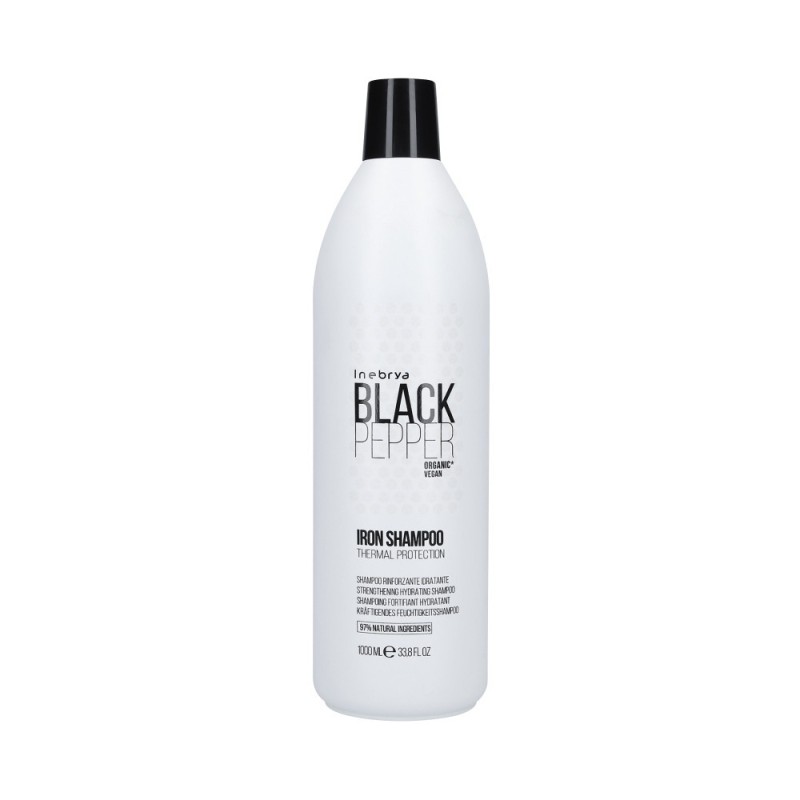 INEBRYA BLACK PEPPER IRON Regenerating shampoo with black pepper extract 1000ml
