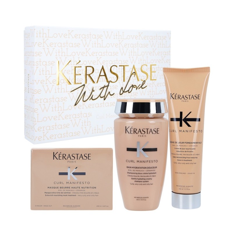 KÉRASTASE CURL MANIFESTO Set for curly hair Bath 250 ml + Mask 200 ml + Cream 150 ml