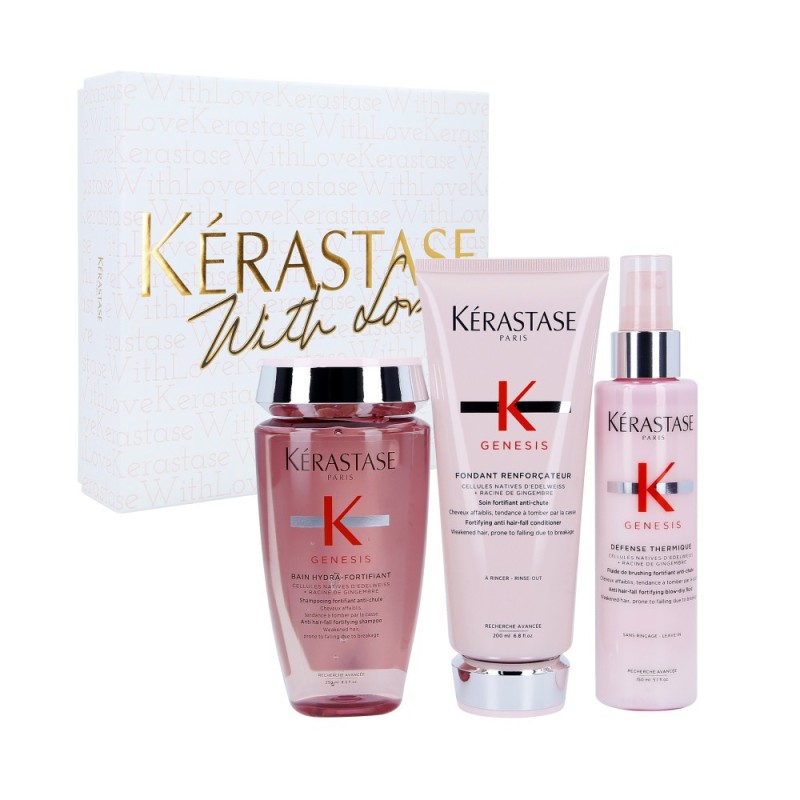 KÉRASTASE GENESIS Strengthening set for weakened hair, Bath 250 ml + Conditioner 200 ml + Thermal milk 150 ml