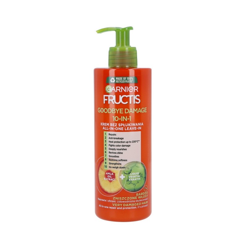 GARNIER FRUCTIS DAMAGE ERASER Leave-in hair cream 10in1 Goodbye Damage 400ml