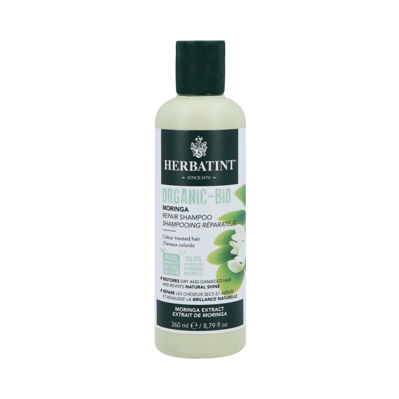 HERBATINT ORGANIC BIO MORINGA Shampoo regenerating damaged hair 260ml