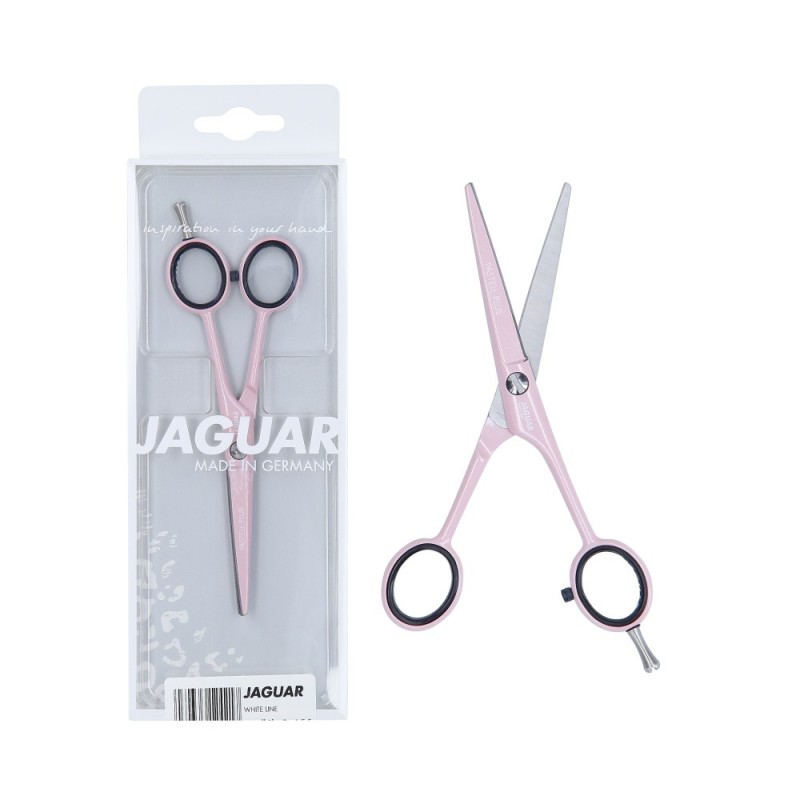 JAGUAR WHITE LINE Hairdressing scissors, pink 5.5"