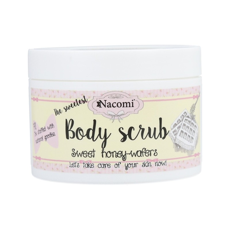 NACOMI Sweet honey wafers body scrub 200g