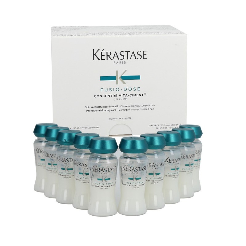 KERASTASE FUSIO – DOSE Vita-Cement Concentre Repairing treatment for damaged hair 10x12ml