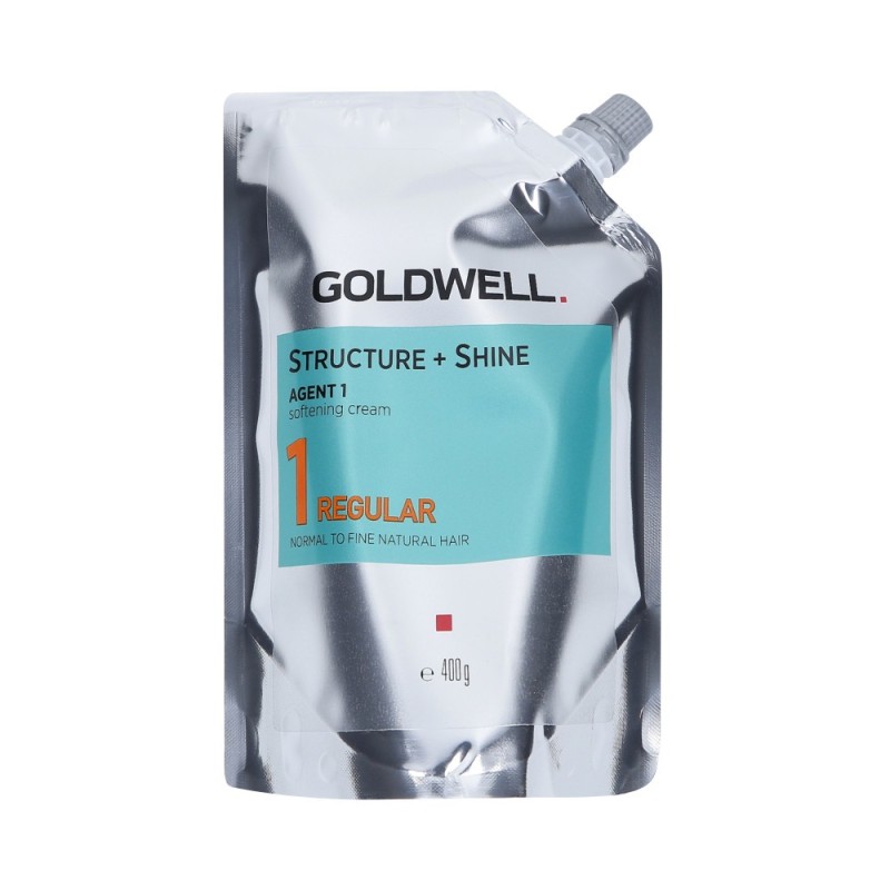 GOLDWELL STRUCTURE + Shine - 1 Regular Normal to Fine Natural Hair - Agent 1 Softening Cream 400 g